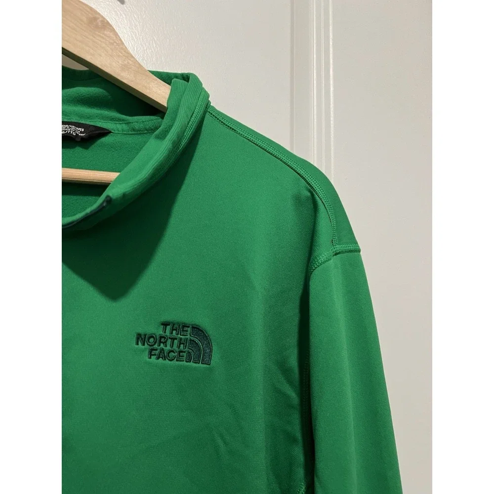 The North Face 1/4 Zip Pullover‎ Men's Size XXL Green Polyester Shell